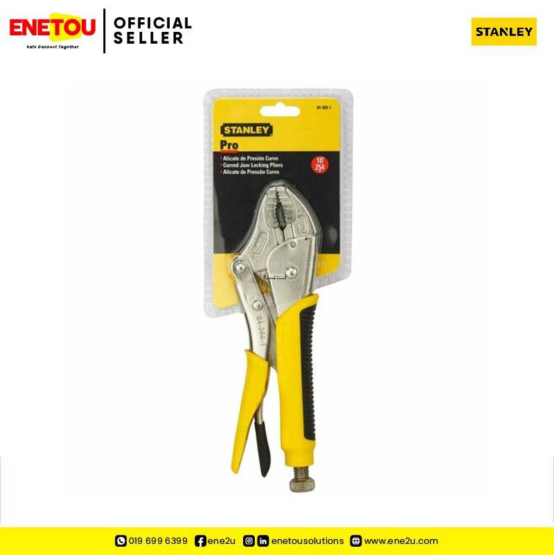 STANLEY 843691 CURVED JAW LOCKING PLIERS WITH BIMATERIAL HANDLE